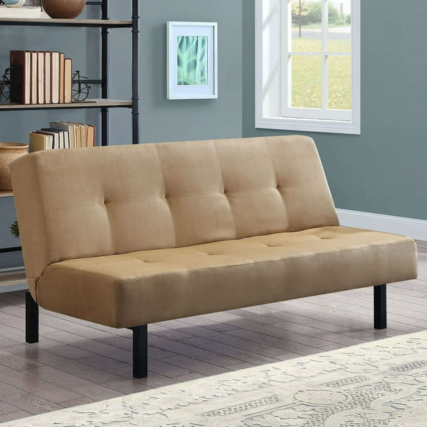Mainstays 65" 3Position Tufted Futon, Multiple Colors
