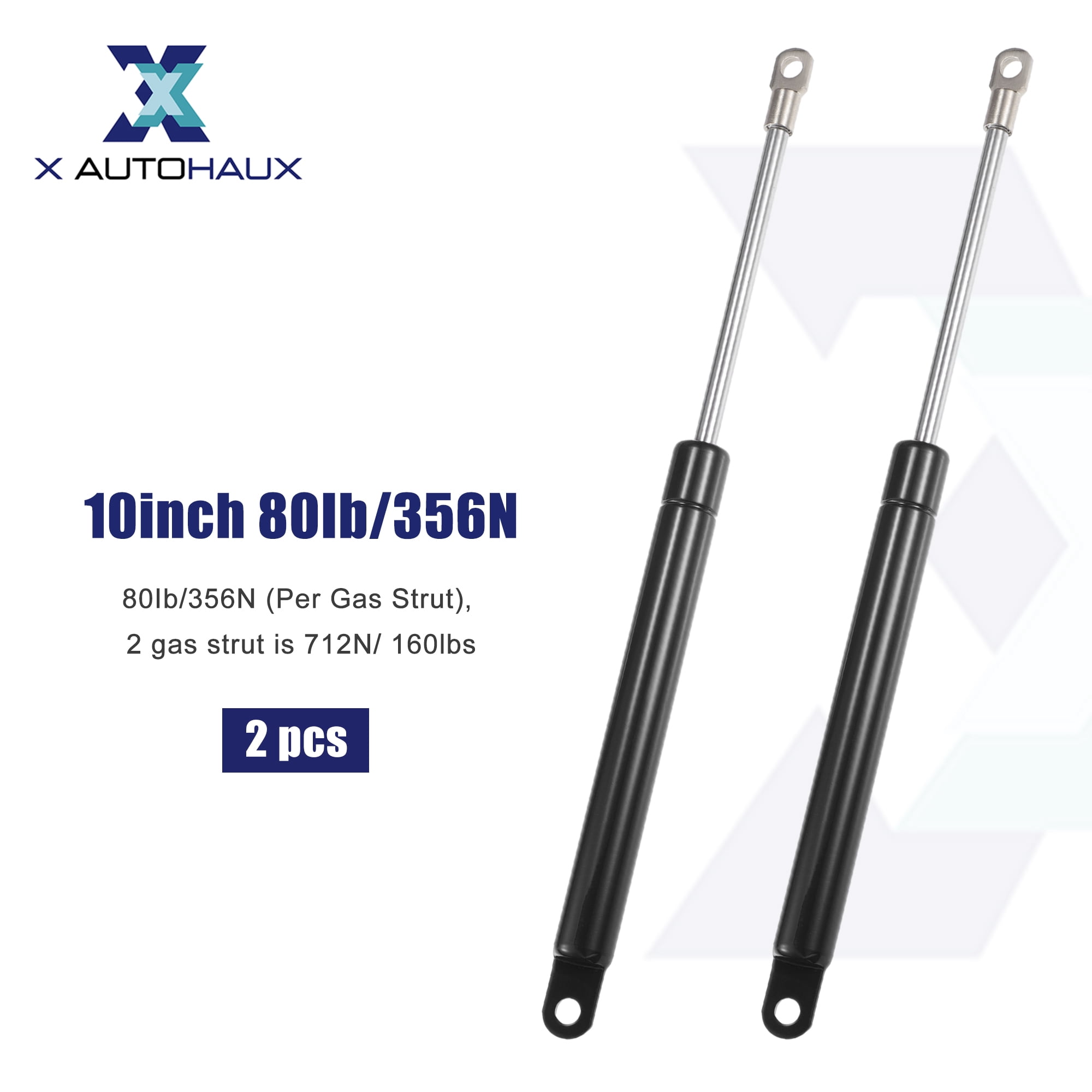Unique Bargains 10 Inch Lift Supports Struts Gas Spring for RV Car Window 80Ib/356N Black