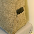 thumbnail image 6 of YEERSWAG 70.8x19.6x7.8inch King Size Triangular Wedge Pillow Bedside Cushion Pillow,Large Upholstered Headboard Reading Pillow Back Cushion for Home Livingroom Bed Sofa, 6 of 9