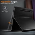 thumbnail image 4 of JETech Case for Samsung Galaxy Tab S9 11-Inch with S Pen Holder, PU Leather Business Folio Stand Protective Tablet Cover with Pocket & Straps, Auto Wake/Sleep, Multi-Angle Viewing (Black), 4 of 6