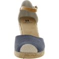 thumbnail image 3 of White Mountain Womens Mamba Canvas Ankle Strap Espadrilles, 3 of 3