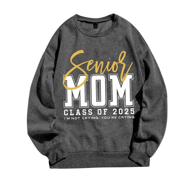 Mom Lady Sweatshirt Is All A Mess Long Sleeve Patterned Shirt Funny Saying Mom Pullover Top