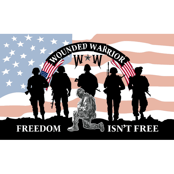 Freedom Isn't Free USA 3'x5'  Flag Rough Tex ® 68D