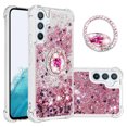 thumbnail image 1 of Funda para Samsung Galaxy A54 5G con Brillo Líquido Flotante, Purpurina, Parachoques y Anillo Giratorio Soporte, 1 of 5