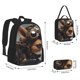 thumbnail image 2 of Easygdp Steampunk Squirrel Pilot Mochila para Niños y Niñas con Set de Caja de Almuerzo y Estuche para Lápices 3 en 1, Mochila Escolar Estampada para Adolescentes, 2 of 7