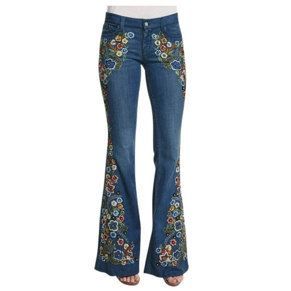 Ketyyh-chn99 Womens Jeans Trendy 2024 High Rise Straight Jeans y2k High Waisted-Rise Stretch Skinny Destroyed Ripped Jeans for Women Blue,L