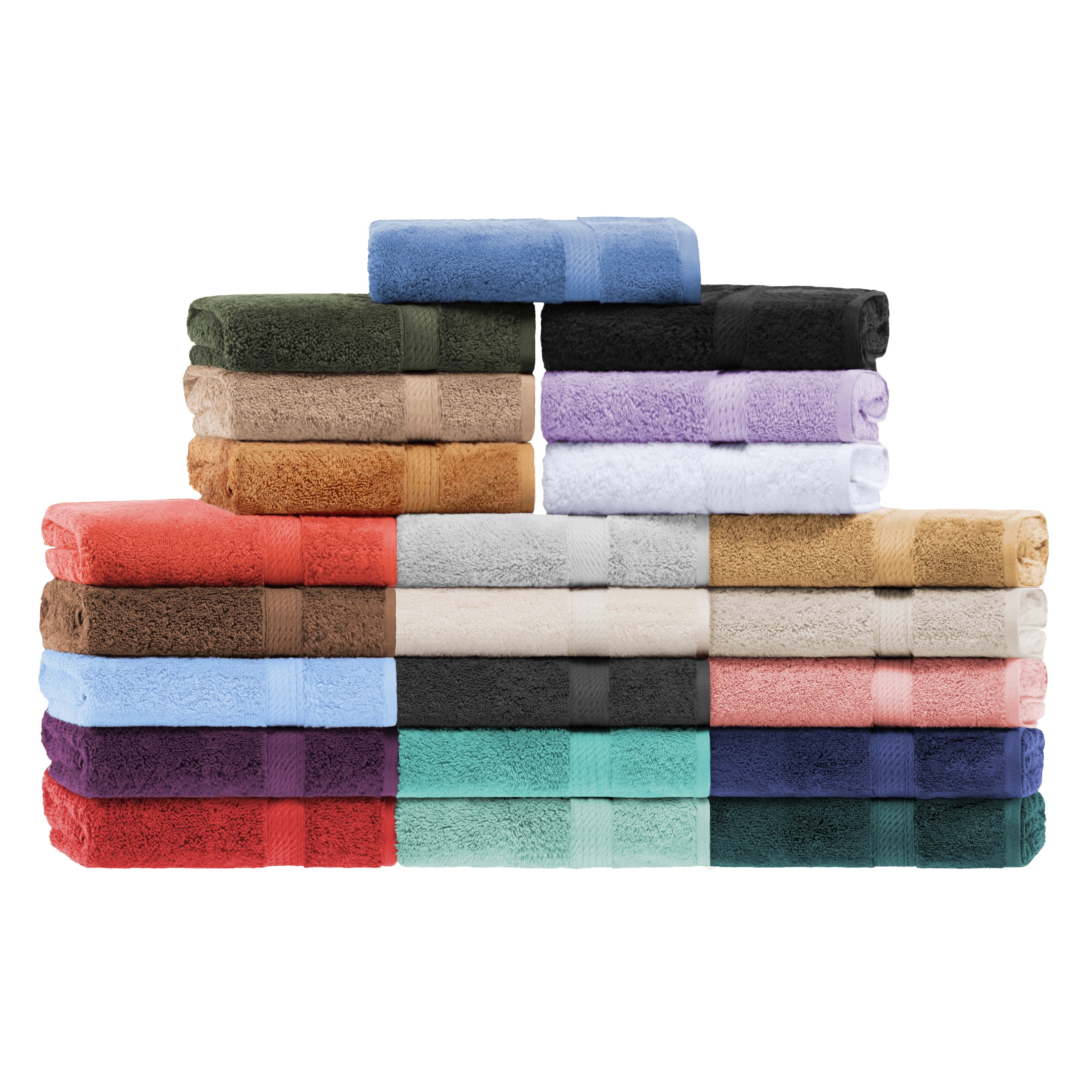 BNM Egyptian Cotton Luxury 800 GSM Bath Towel Set of 4, Coral