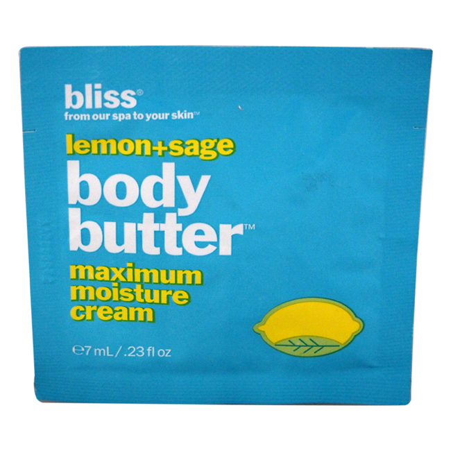 Bliss Lemon + Sage Body Butter Maximum Moisture Cream by Bliss for