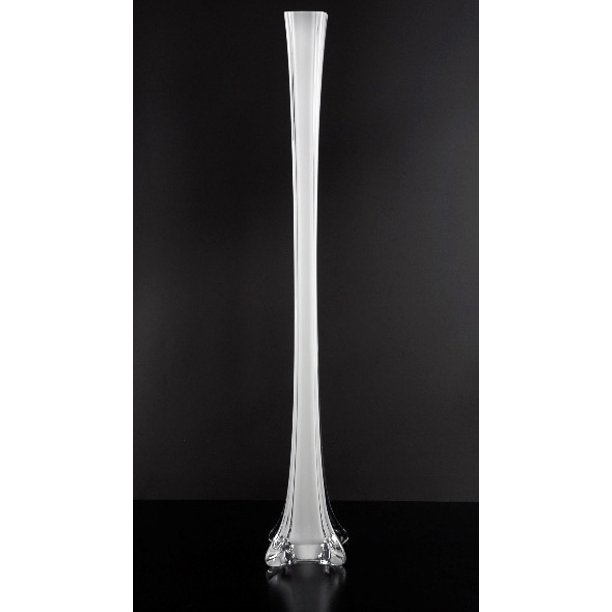 Eiffel Tower Vase 24 inch White