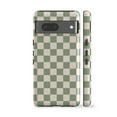 thumbnail image 3 of Pale Green Checkered Phone Case,iPhone 15, 3 of 9