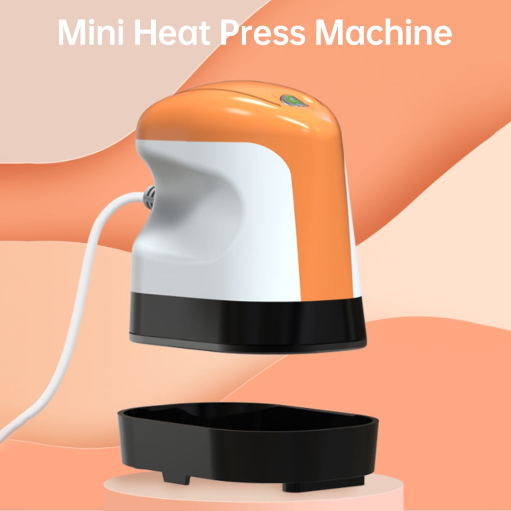 Professional heat press Heat Mini Heat Press Machine T-Shirt Printing Steam Heating Transfer Press 6x9cm Handheld Iron Machines Support Dry Wet Ironing for Clothes Bags Hats Pads Blanket Phone Case