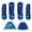 Pack of 4 Front and Rear and Bell, variant on Horse Medium 4-Pack Sports Medicine Splint Boots Cross 4183C