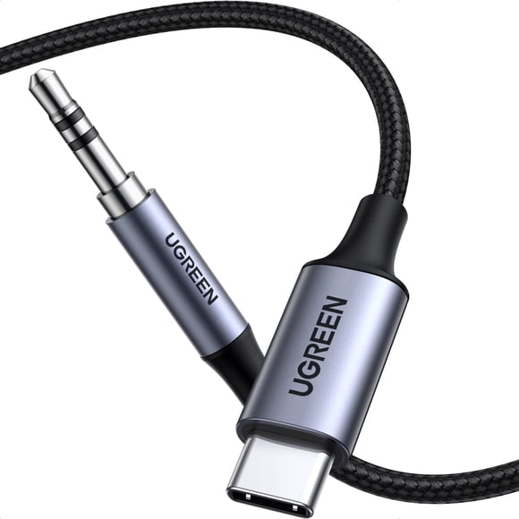 Adaptador de audio UGREEN Aux a USB C tipo C, cable para auriculares de 3,5 mm