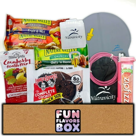 Fun Flavors Box Fitness Exercise Snack Care Package Gift Box