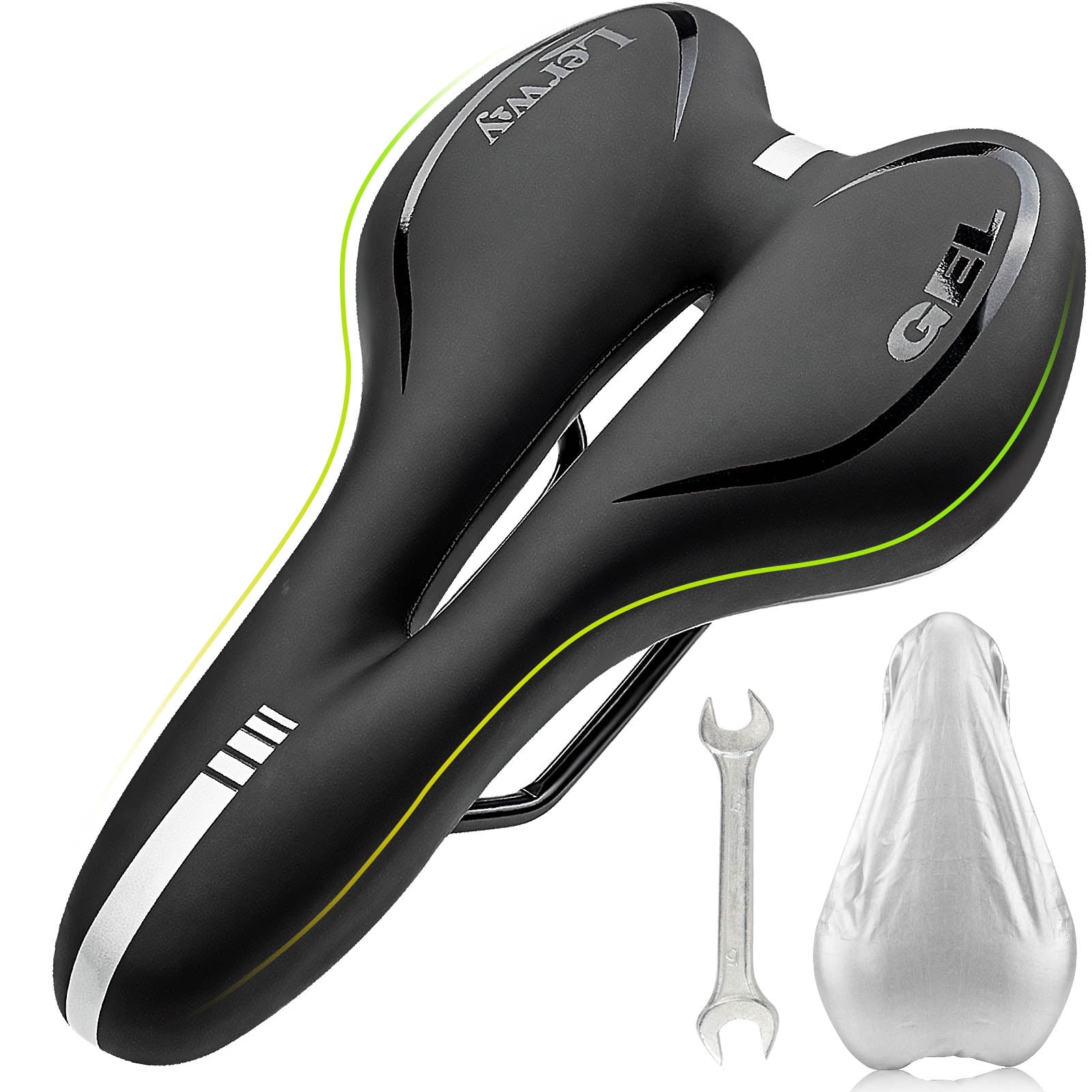 LERWAY Mountain Bike Seat MTB Seat Gel Bicycle Seat Waterproof