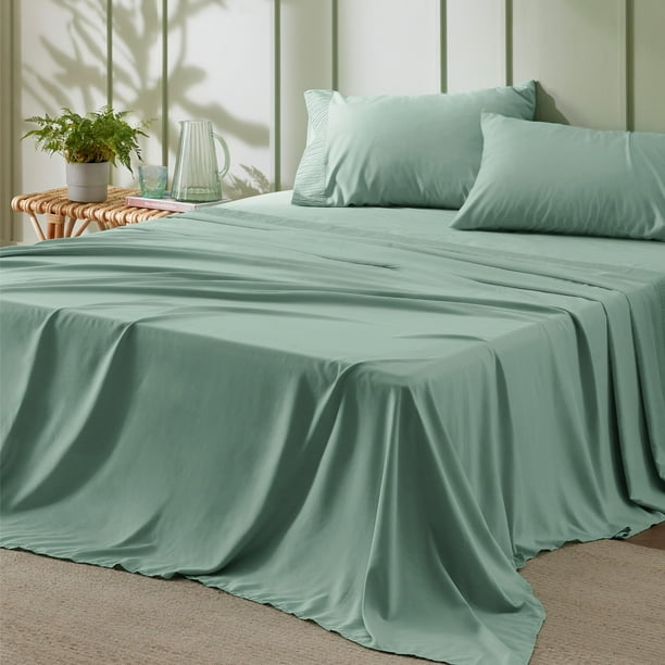 Juego de sábanas Bedsure Queen Size, 4 piezas, microfibra de poliéster