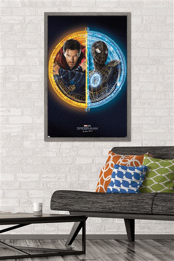 Marvel Spider-Man: No Way Home - Duo Wall Poster, 22.375" x 34", Framed