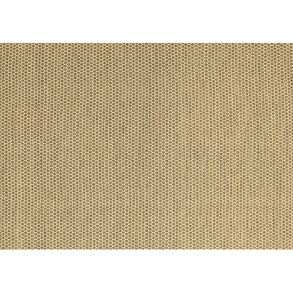 Ahgly Company Indoor Rectangle Abstract Brown Contemporary Area Rugs, 2' x 4'