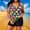 #0034-Black, variant on Sokhug Womens Plus Size Tankini Set Solid Color Halter Neck Two Piece Swimsuit Adjustable Straps Top with Built in Bra Padded Bathing Suit for Beach