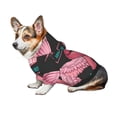 thumbnail image 7 of Fotbe Ribbon With Angel Wings Print Small Dog Sweater Hoodies Pet Grey Hooded Soft Fleece Sweatshirts with Pocket Fall Winter Puppy Cat Sweaters Warm Clothes-Small, 7 of 7