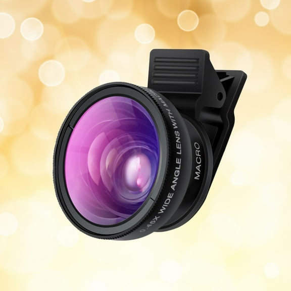 VERDANVERSE Mobile Phone Lens Kit For Smartphone Large Group Photos Abs Black 2Pcs