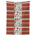 thumbnail image 3 of Ambesonne Christmas Tablecloth Rectangular Table Cover, Stripes Floral Border, 60"x90", Multicolor, 3 of 4