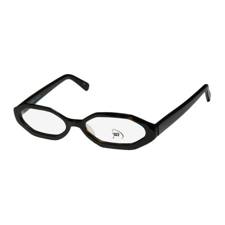 New Jazz 147 Mens/Womens Designer Full-Rim Havana Inexpensive Hip Imported From Italy Frame Demo Lenses 49-16-140 Eyeglasses/Spectacles