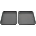 thumbnail image 1 of GoodCook Everyday Set of 2 Nonstick Steel 9" x 6.2" Toaster Oven Mini Baking Sheets, Gray, 1 of 6