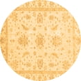 thumbnail image 1 of Ahgly Company Indoor Round Oriental Brown Modern Area Rugs, 3' Round, 1 of 4