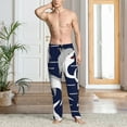 thumbnail image 2 of Gukieu Angry Shark Print Men's Home Trousers, Elastic Drawstring Home Pajamas Clothing Suitable for Adult Men-Small, 2 of 6