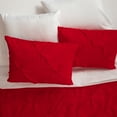 thumbnail image 4 of Dawn 7-Piece Bed-in-a-Bag Comforter Set in Kiss Pleat Red, Full Size, Soft, Durable and Easy Care, 4 of 6