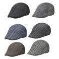thumbnail image 5 of UDIYO Mens Newsboy Cap Winter Beret Hat Cabbie Flat Cap, 5 of 8