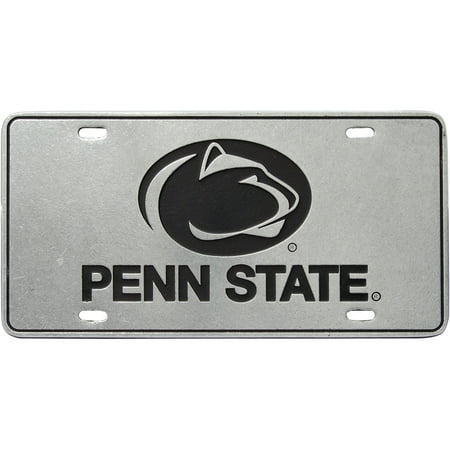Penn State License Plate - Penn State Nittany Lions Rectangle License Plate - Pewter - No Size
