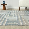 thumbnail image 4 of Ox Bay Wesley 7'9" x 9'9", Gray/Blue Geometric Washable Indoor Area Rug by Evette Rios, 4 of 8