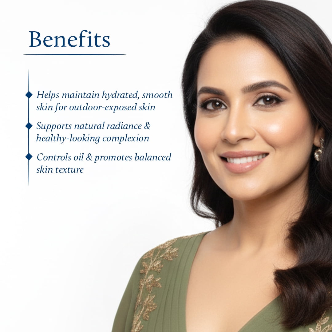Blue Nectar Eladi Outdoor Day Face Cream for Women | Cardamom Day Cream for Outdoor Exposed Skin & Nourishment | Hydrating Face Moisturizer for Dry & Oily Skin (19 Herbs, 1.7 Oz)