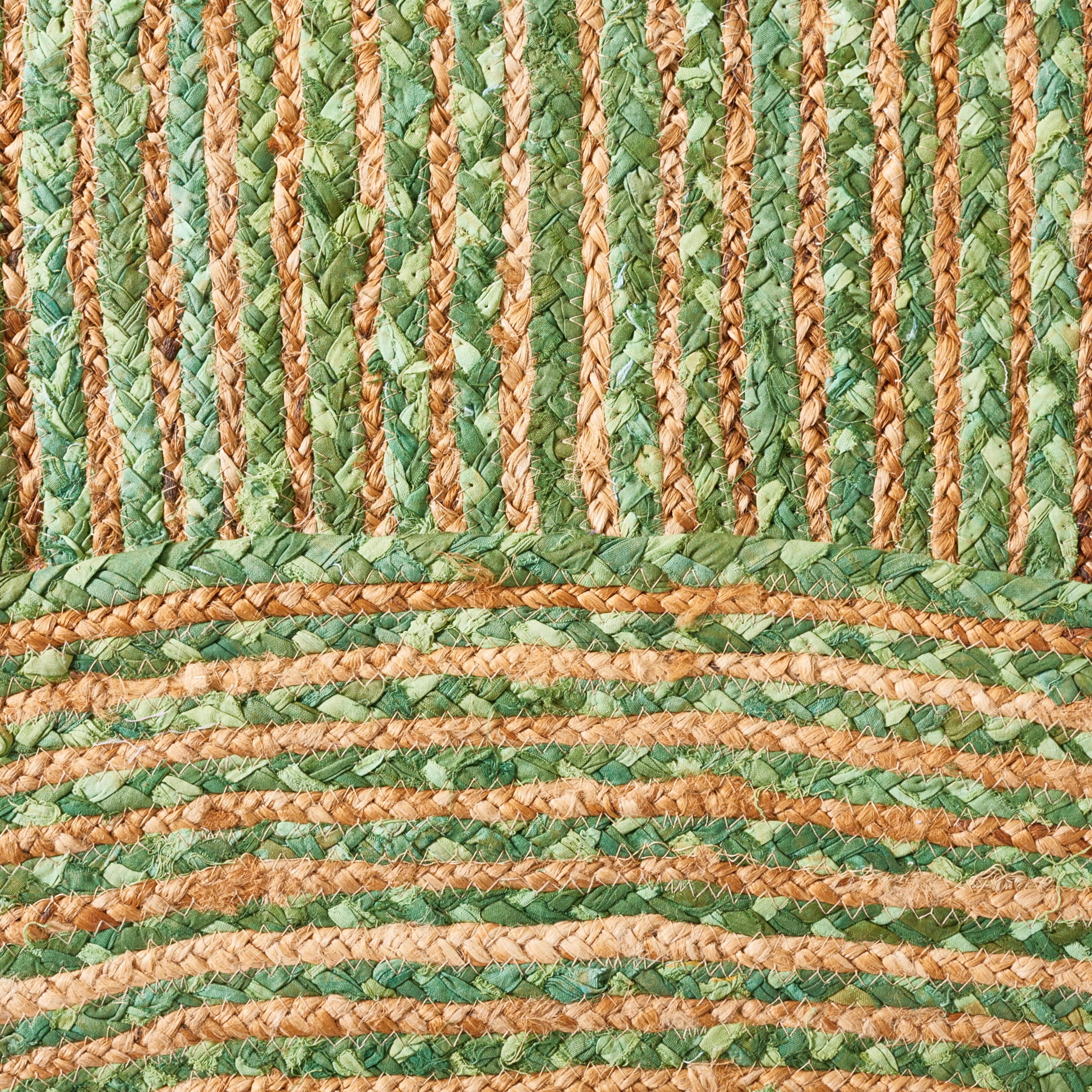 Safavieh Cape Cod Miah Geometric Area Rug, Green/Natural, 5' x 8' Oval