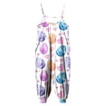 thumbnail image 5 of Staki Easter Overalls Toddler Baby Girl Easter Outfit Bunny Suspender Romper Jumpsuit Overalls Pants Leggings Summer Clothes 1-10Y(Light Purple,1-2 Years), 5 of 6