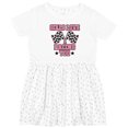 thumbnail image 3 of Inktastic Girls Love Racing Rally Flags Girls Toddler Dress, 3 of 5