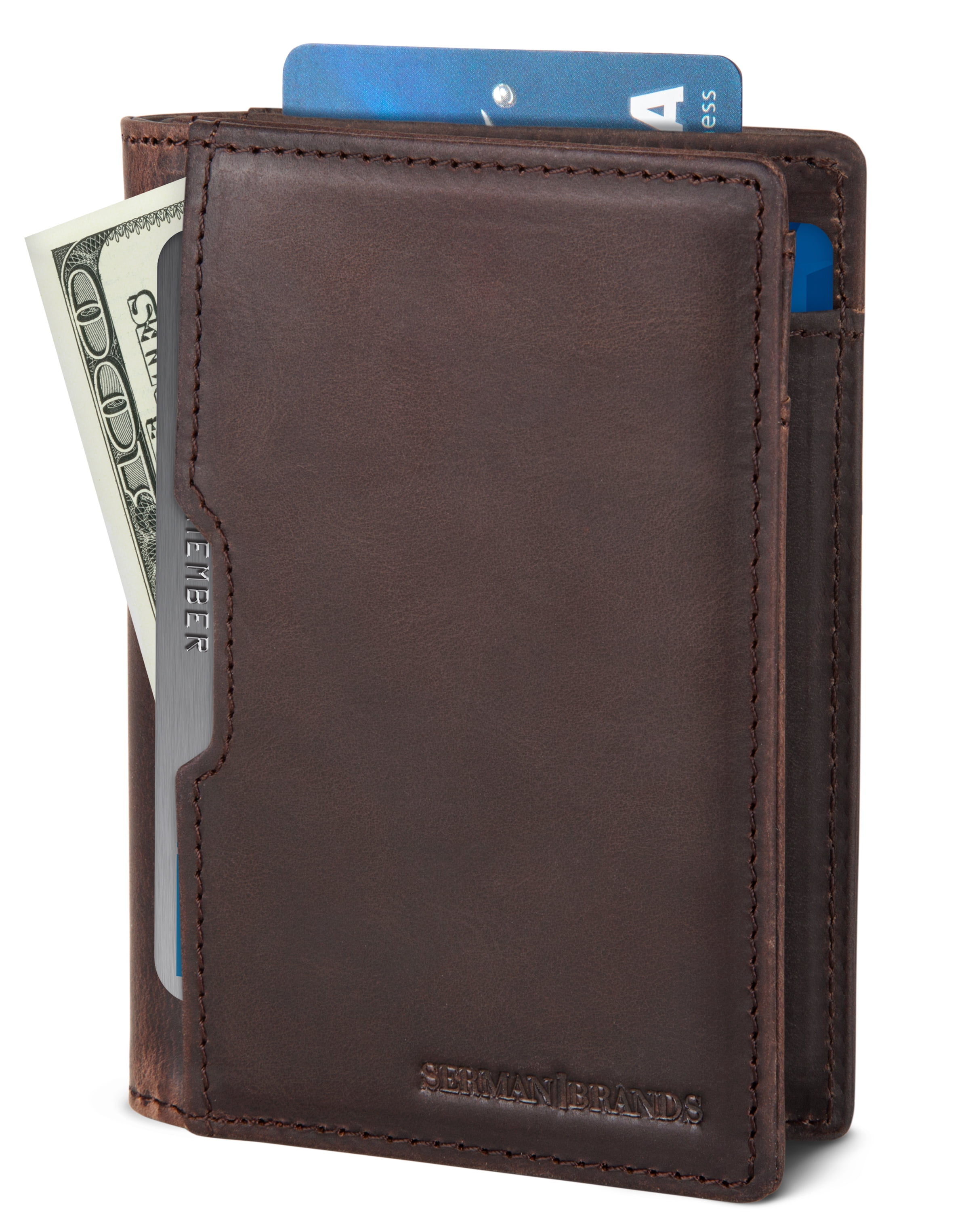 Serman Brands SERMAN BRANDS Wallets for Men Slim Mens leather RFID