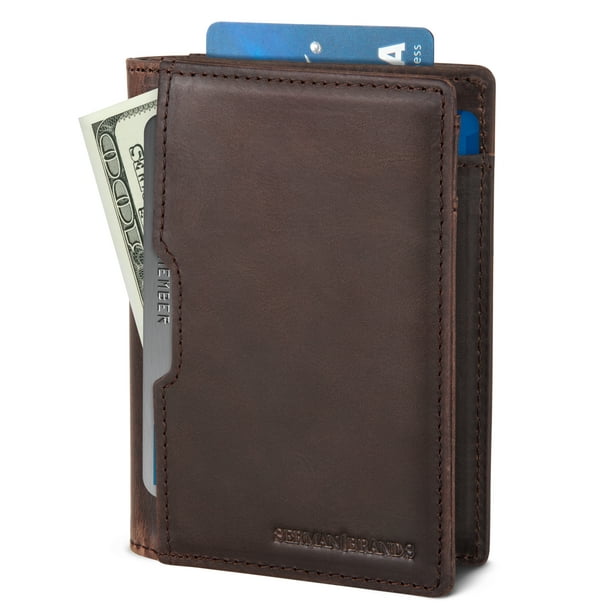 Serman Brands - SERMAN BRANDS Wallets for Men Slim Mens leather RFID ...