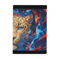 thumbnail image 3 of CHAQLIN Trifold Card Wallet with Watercolor Leopard, Elastic Polyester Thin Foldable Wallet for Kids School and Outdoor Activities, 3 of 7