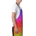 thumbnail image 3 of Picia Rainbow Glitter Waterproof Apron for Unisex Adult - Adjustable Bib Apron with Pockets, Ideal for Cooking, Gardening, Painting, and Household Chores, 3 of 9