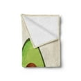 thumbnail image 2 of Avocado Soft Flannel Fleece Throw Blanket, Organic Freshness Theme with Digital Image of Half Cut Avocado Pieces, Cozy Plush for Indoor and Outdoor Use, 50" x 60", Multicolor, by Ambesonne, 2 of 5
