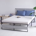 thumbnail image 3 of Queen Size with Headboard and Footboard, Mattress Platform with Storage Space - Grey, 3 of 7
