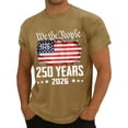 thumbnail image 4 of Dwelliawo Anniversary Usa Shirt for Men 1776-2026 250th Birthday We the People T-Shirt Freedom Patriotic Patriotic American Flag Tees Light Brown 3XL, 4 of 4