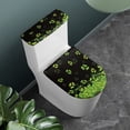 thumbnail image 3 of HELLHERO Polyester Toilet Seat Cover Set for Modern Bathrooms Easter Toilet Seat Cover Replacement with Stretch 2 Pack, Christmas Gifts St. Patrick's Day, 3 of 5