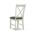 thumbnail image 2 of Linon Jane Farmhouse Indoor Cross Back Dining Chairs, Set of 2, Vanilla White/Rustic Taupe, 2 of 9