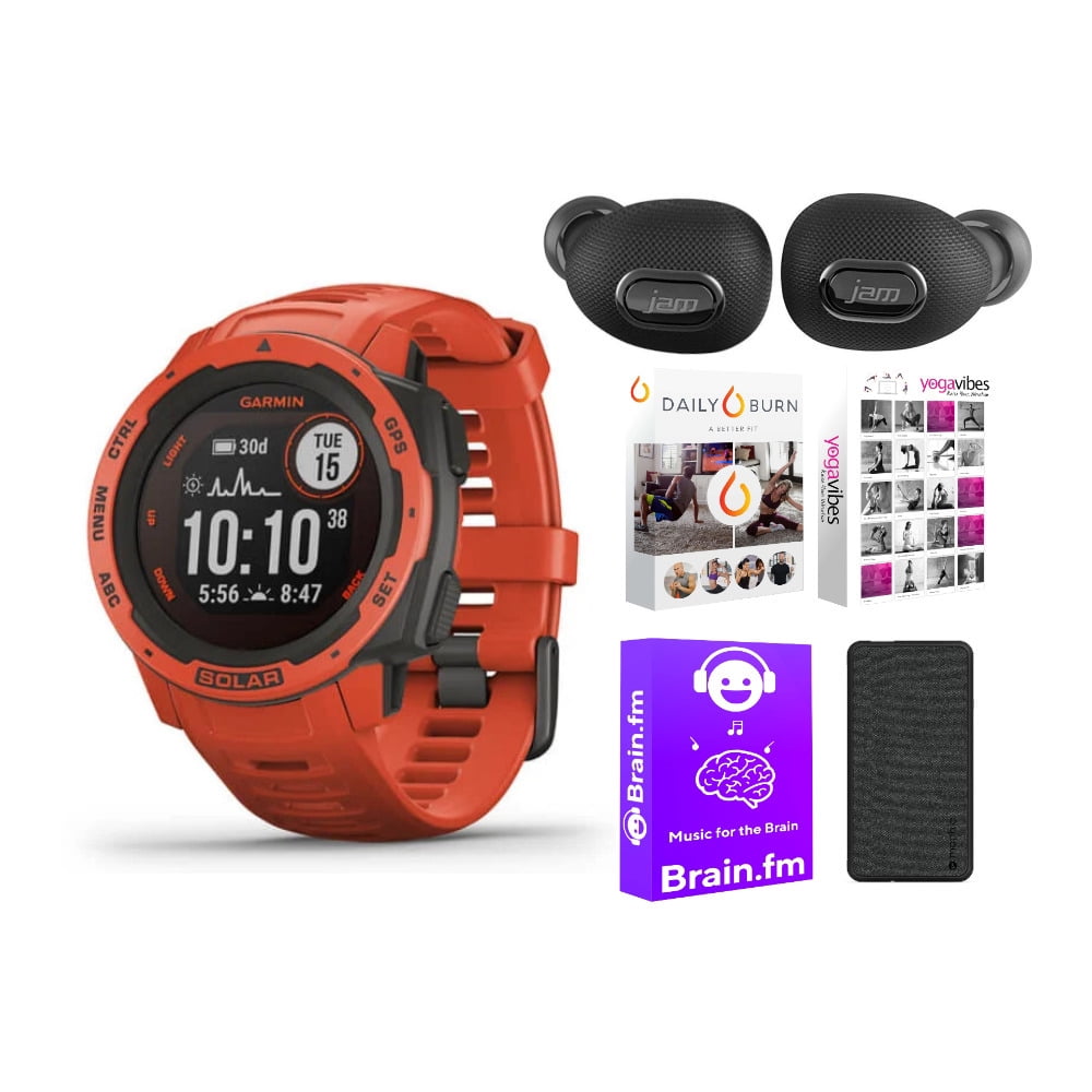 Garmin Instinct Solar Smartwatch (Flame 
