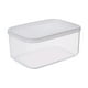 thumbnail image 2 of Caja para mantener la frescura en el refrigerador | Pequeño recipiente rectangular de plástico para guardar almuerzos | Recipiente hermético con tapa | Organizador de cocina transparente, duradero y, 2 of 9