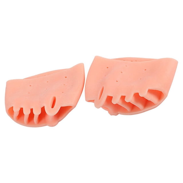 transemion Silicone Toe Separator Cushion Forefoot Pad for Correcting Toes Foot Care New Skin Color